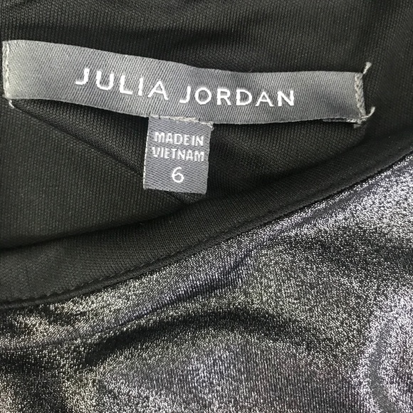 Julia Jordan Metallic Front Slit Long Sleeve Knit - Picture 5 of 10